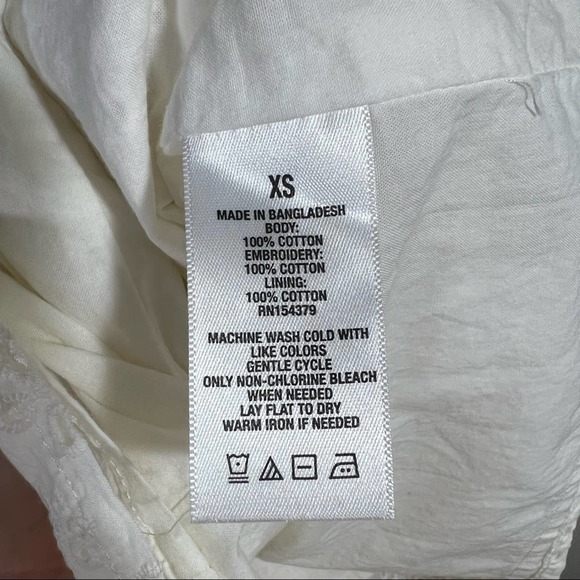 Aeropostale Y2K Eyelet Bustier Mini Dress EUC Ivory XS - Picture 8 of 9